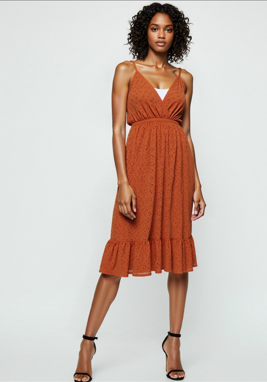 Vestido feminino midi