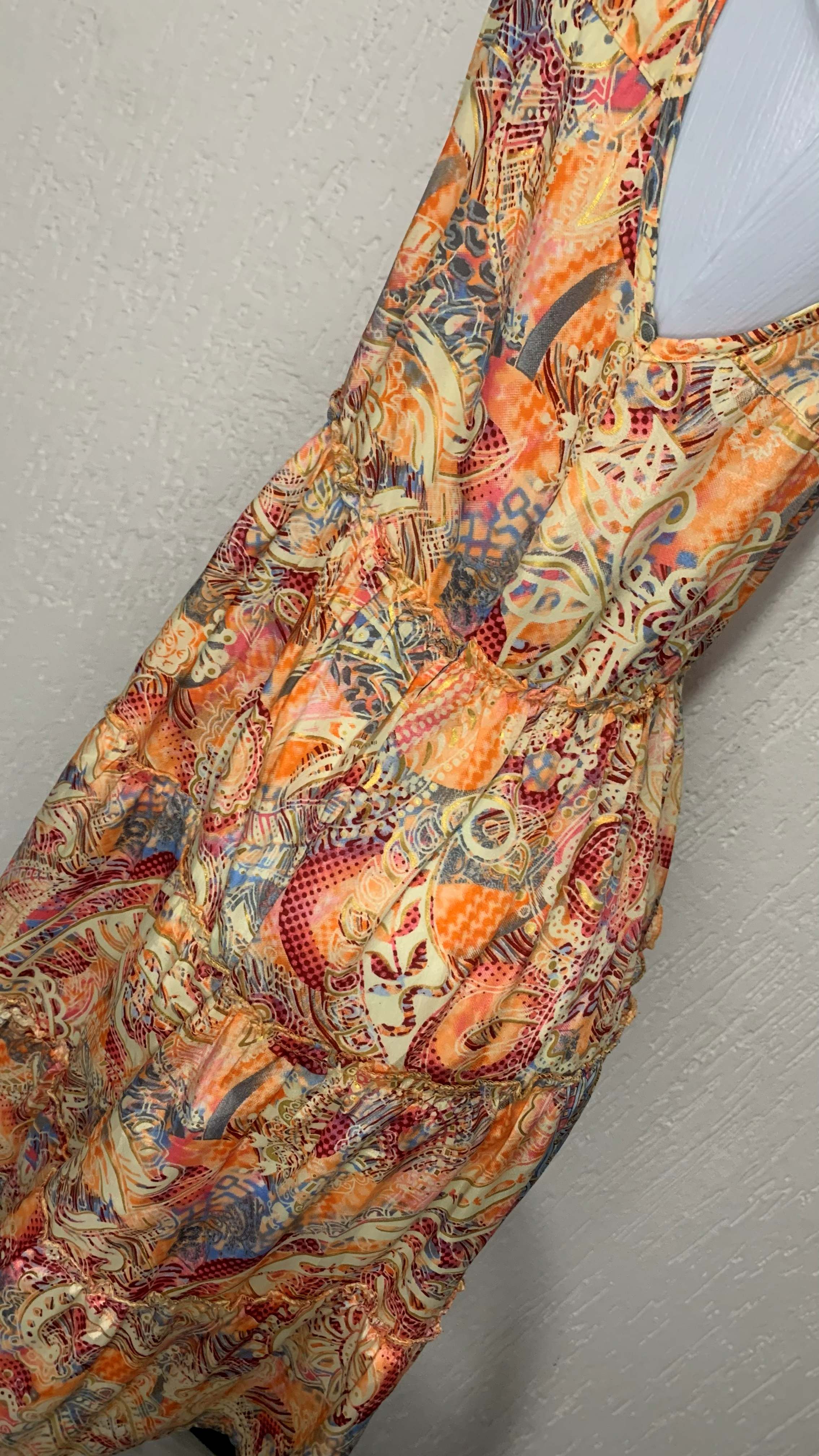 Vestido Indiano Midi Boho Chic Estampa Paisley