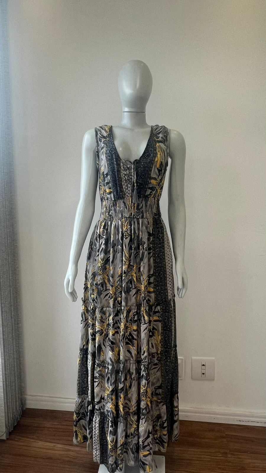 Vestido Longo Midnight Sun Floral