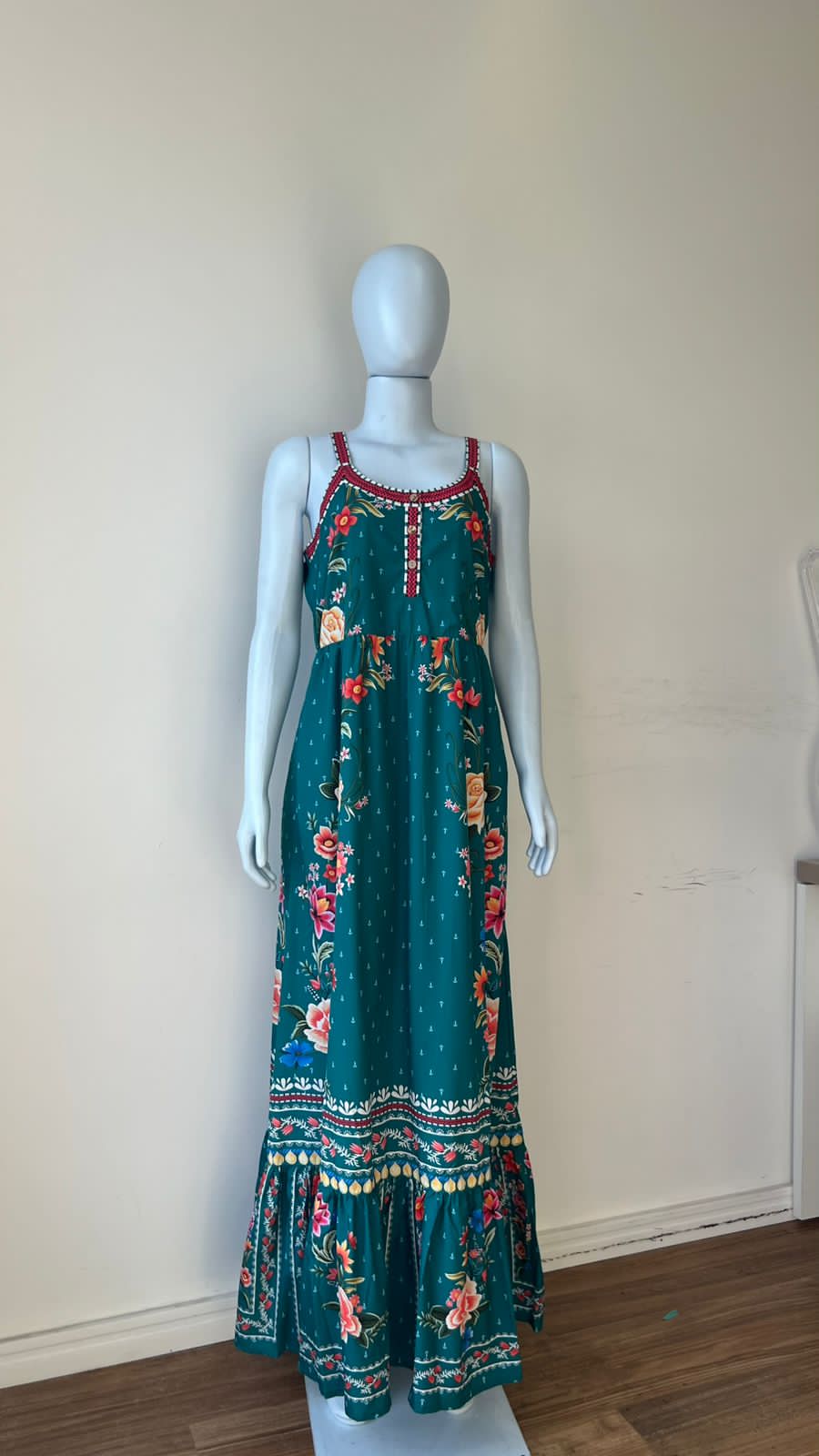 Vestido Longo Garden Emerald