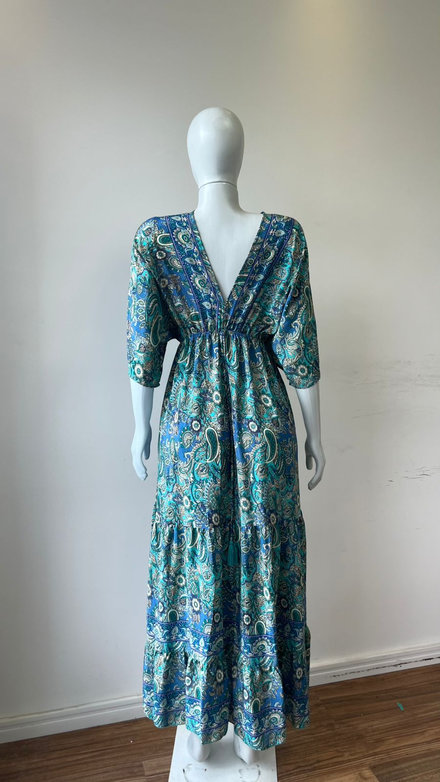 Vestido Longo Ocean Paisley