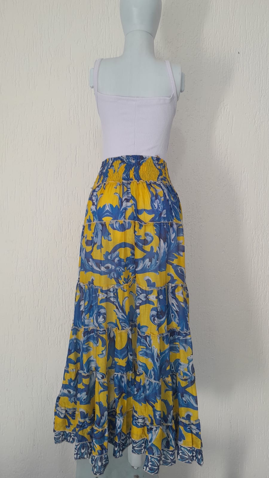 : Conjunto Indiano Saia Longa e Cropped