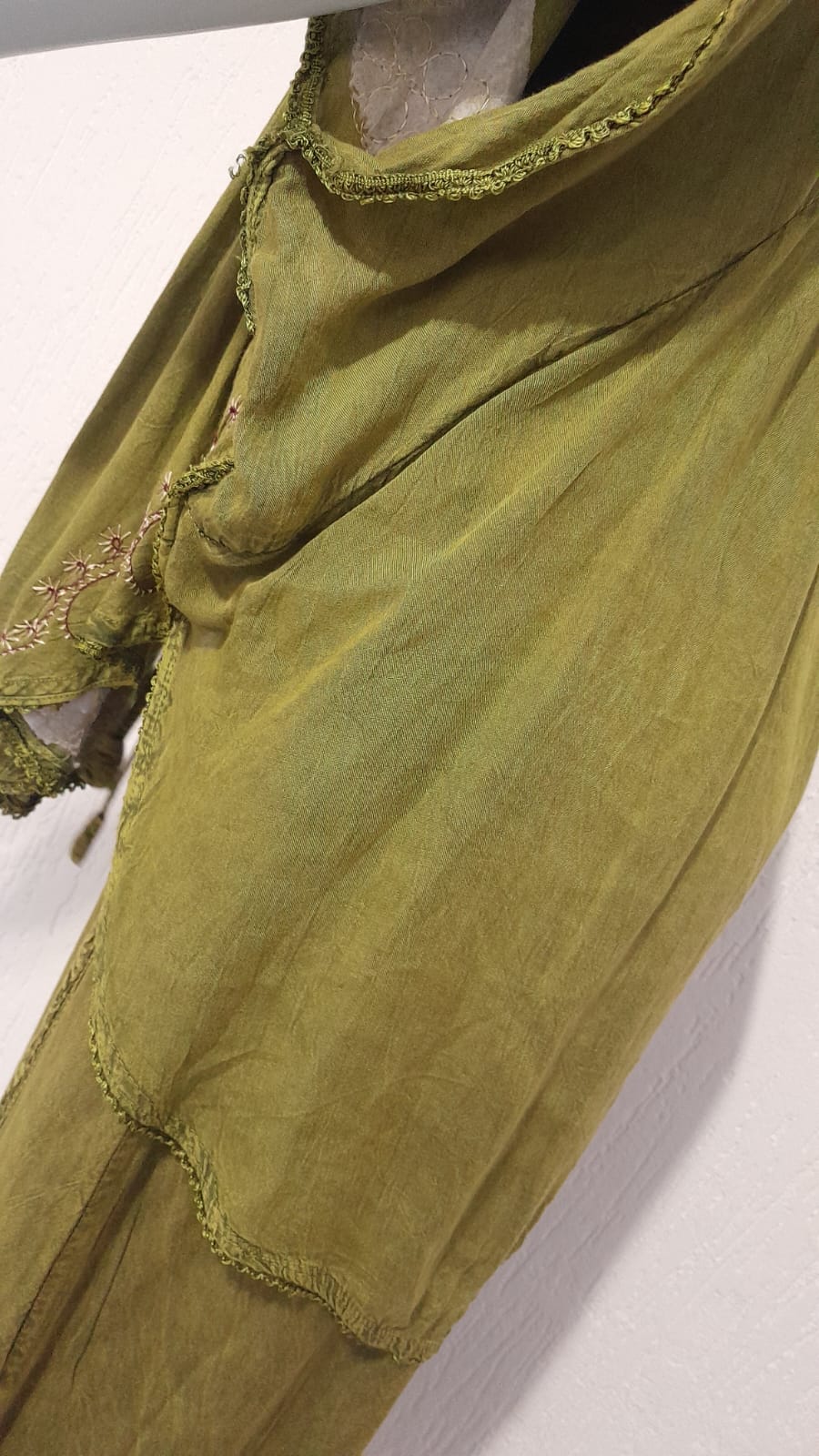 Vestido Indiano Midi Ocre