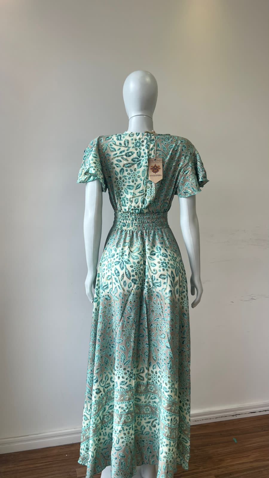 Vestido Floral Mint Lastex
