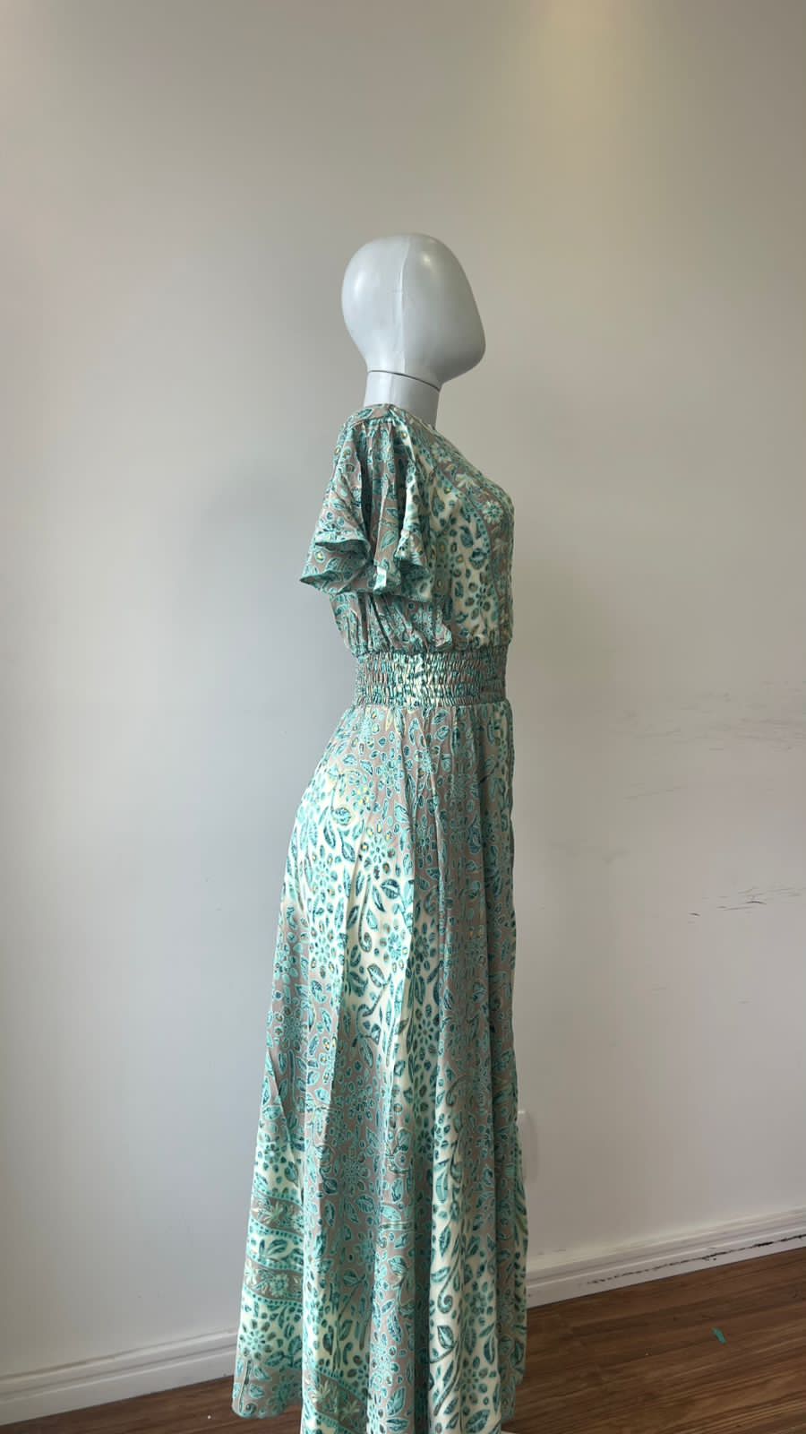 Vestido Floral Mint Lastex