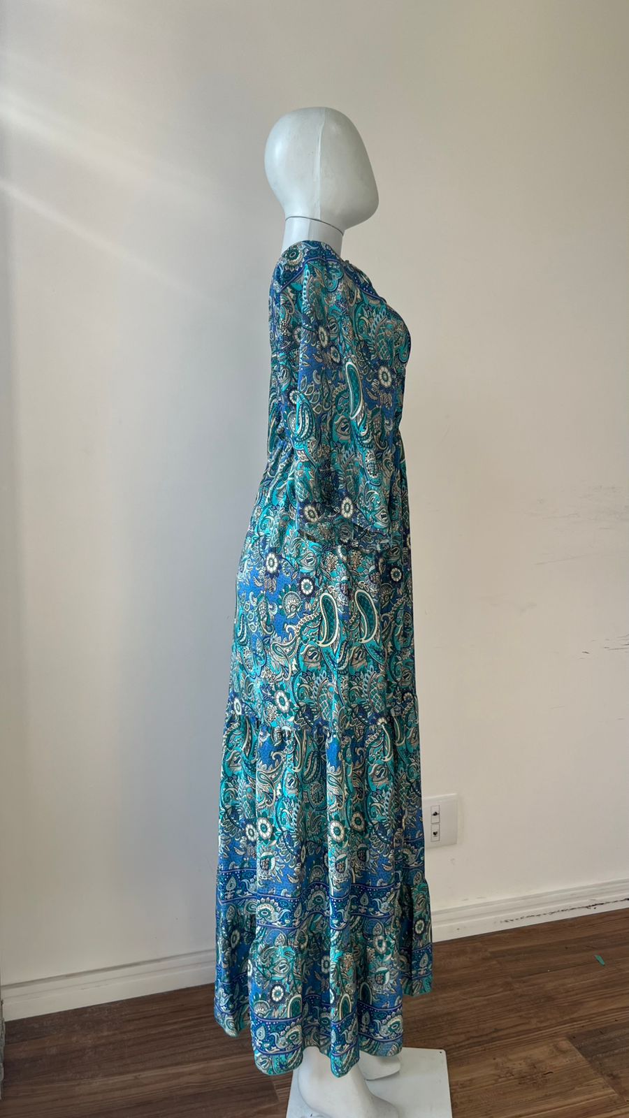 Vestido Longo Ocean Paisley