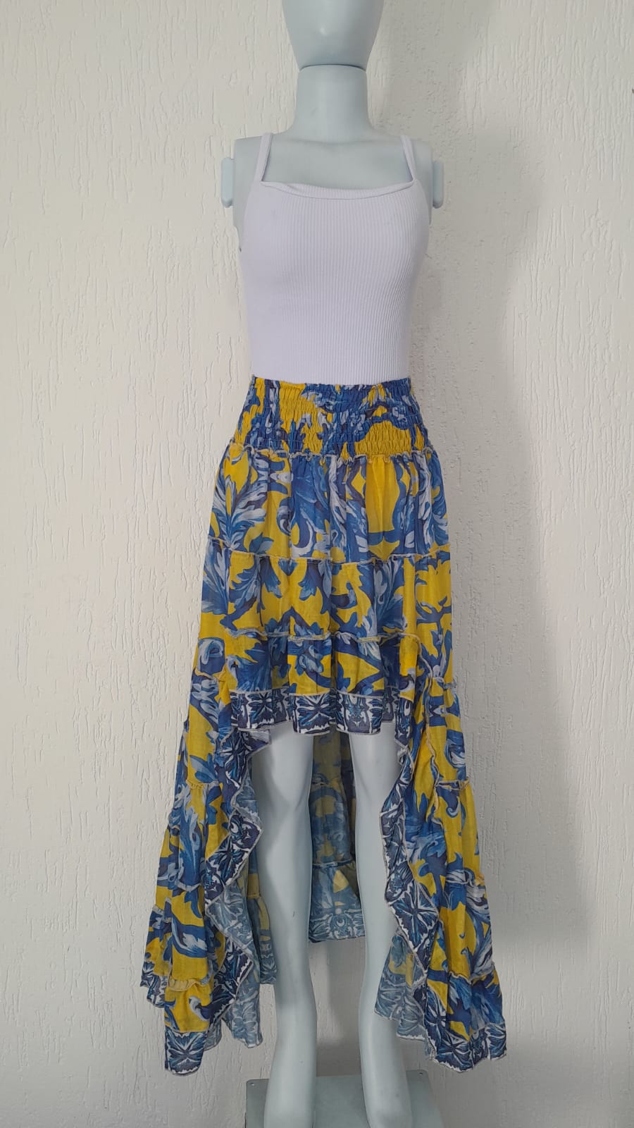 : Conjunto Indiano Saia Longa e Cropped