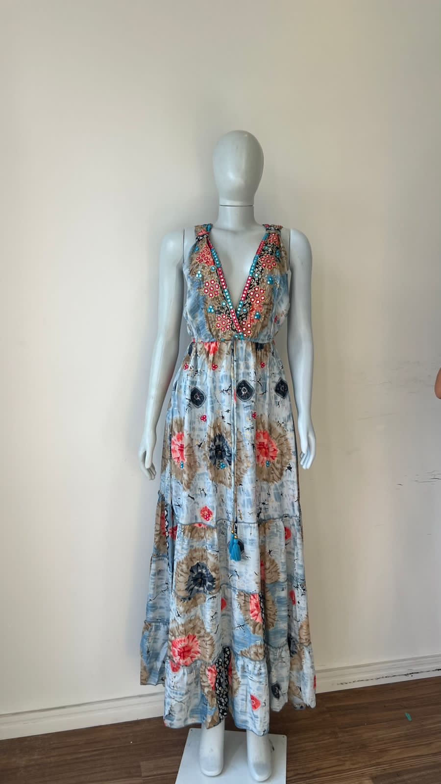 Vestido Longo Sky Sunburst Étnico