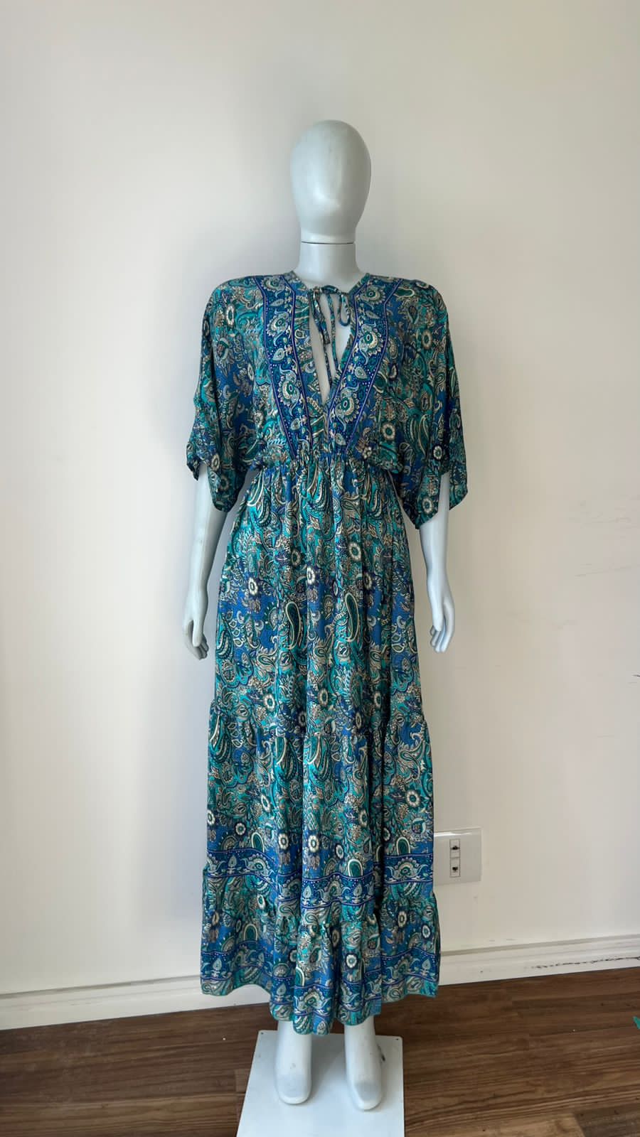 Vestido Longo Ocean Paisley