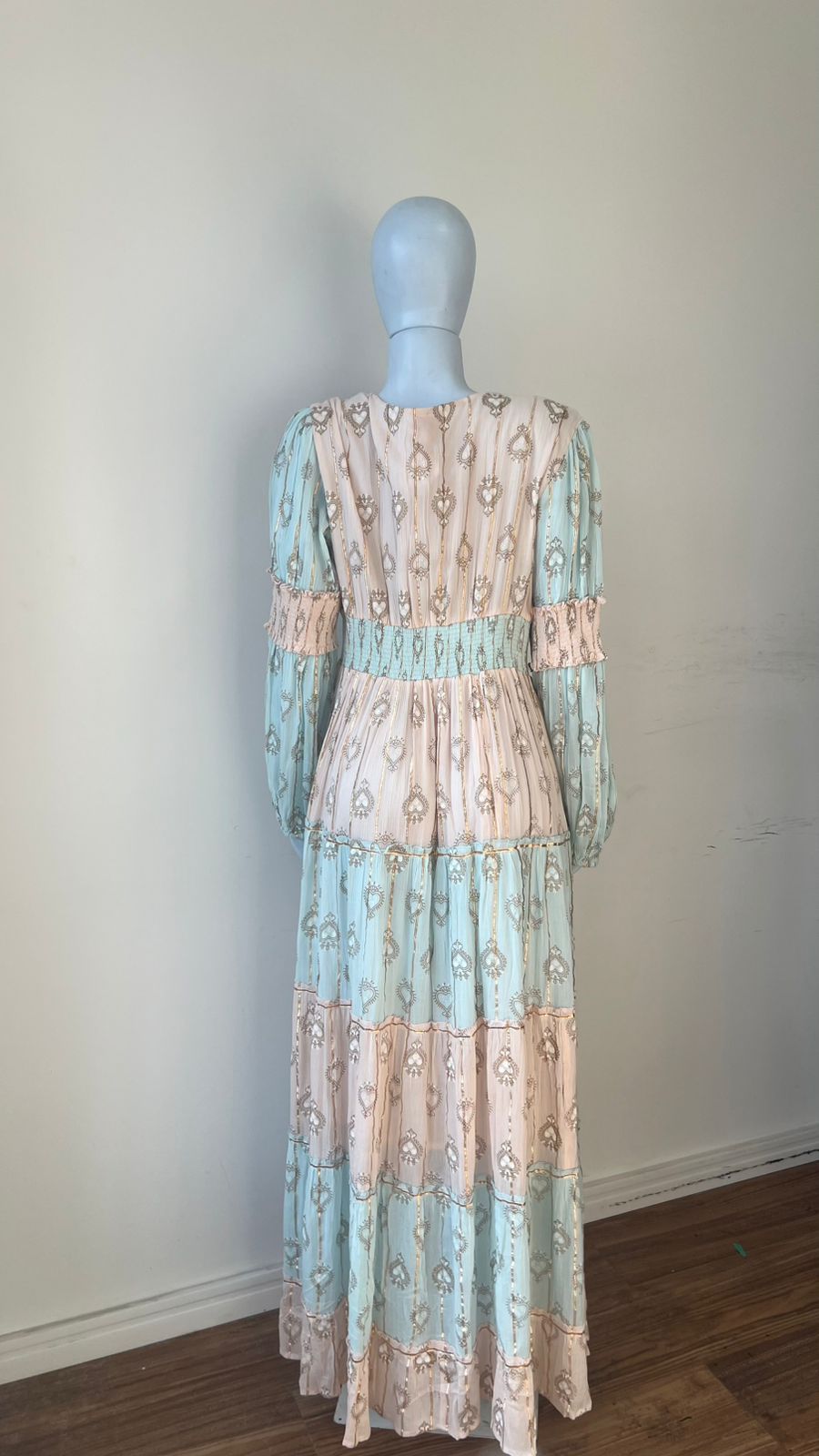Vestido Longo Pastéis Gold Heart