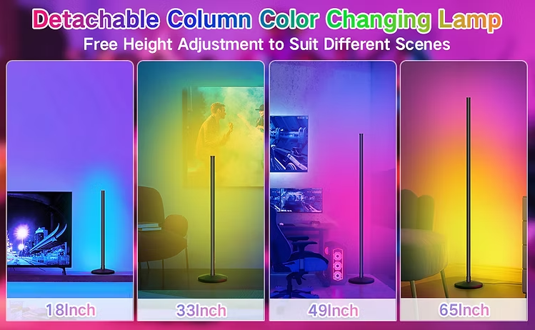 Lámpara de pie de esquina LED