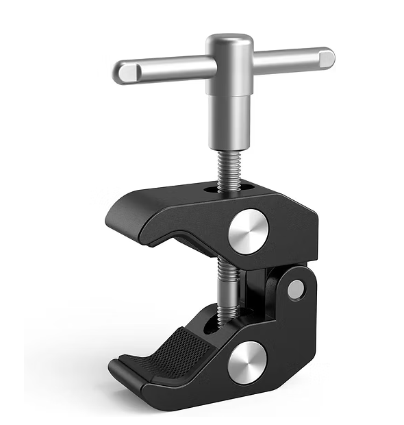 Super Clamp multifuncional con roscas de 1/4 y 3/8 - Para cámaras, luces y más