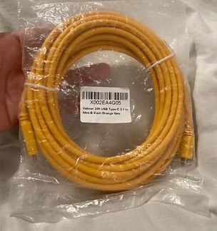 Vebner 20ft USB Type-C 3.1 to Mini-B 8- pin orange