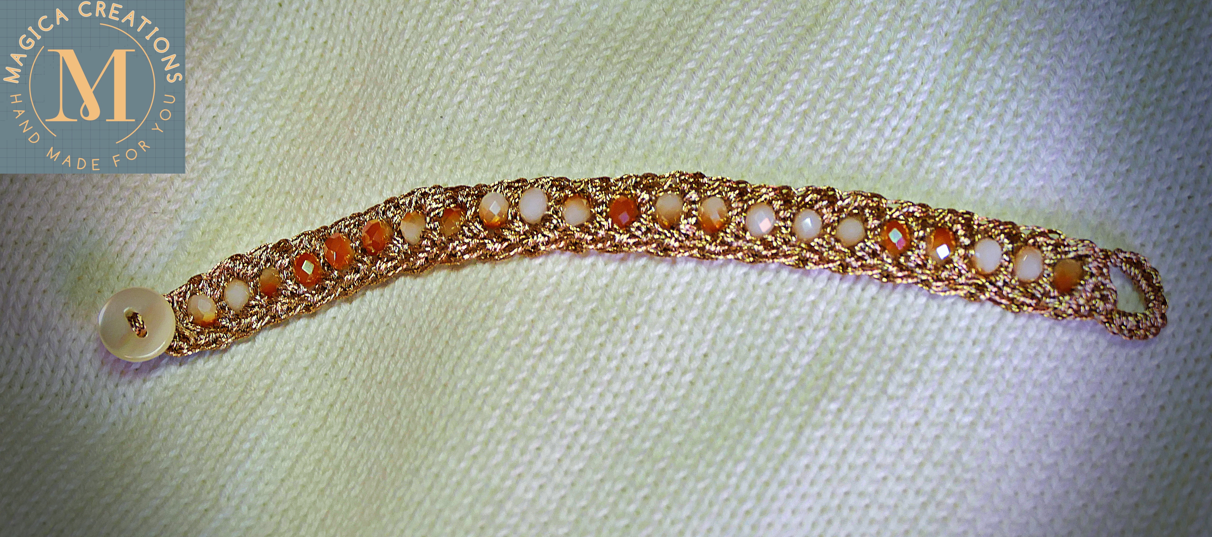 Pulsera artesanal de cuentas