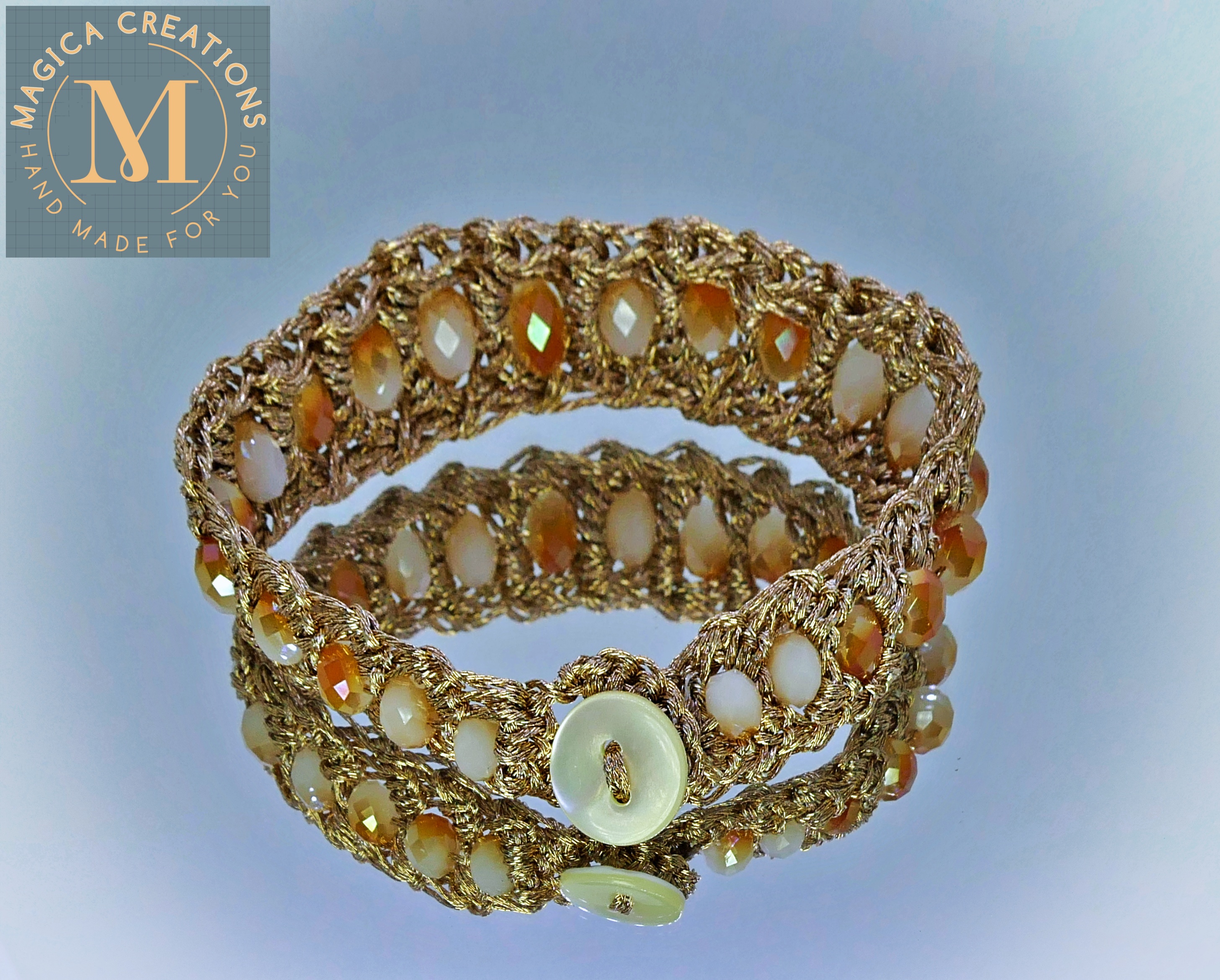 Pulsera artesanal de cuentas