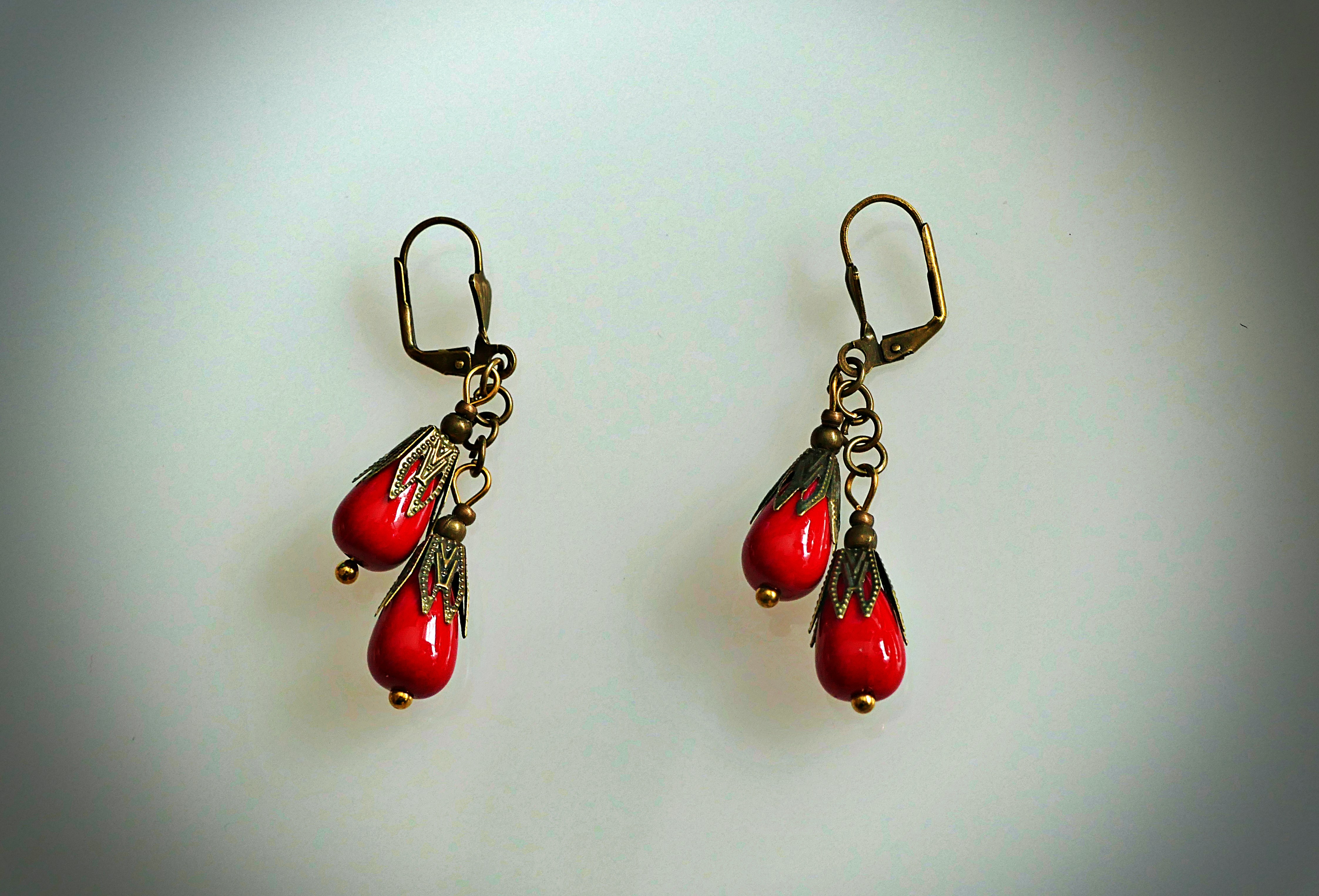 Conjunto de joyería con pendiente estilo liberty