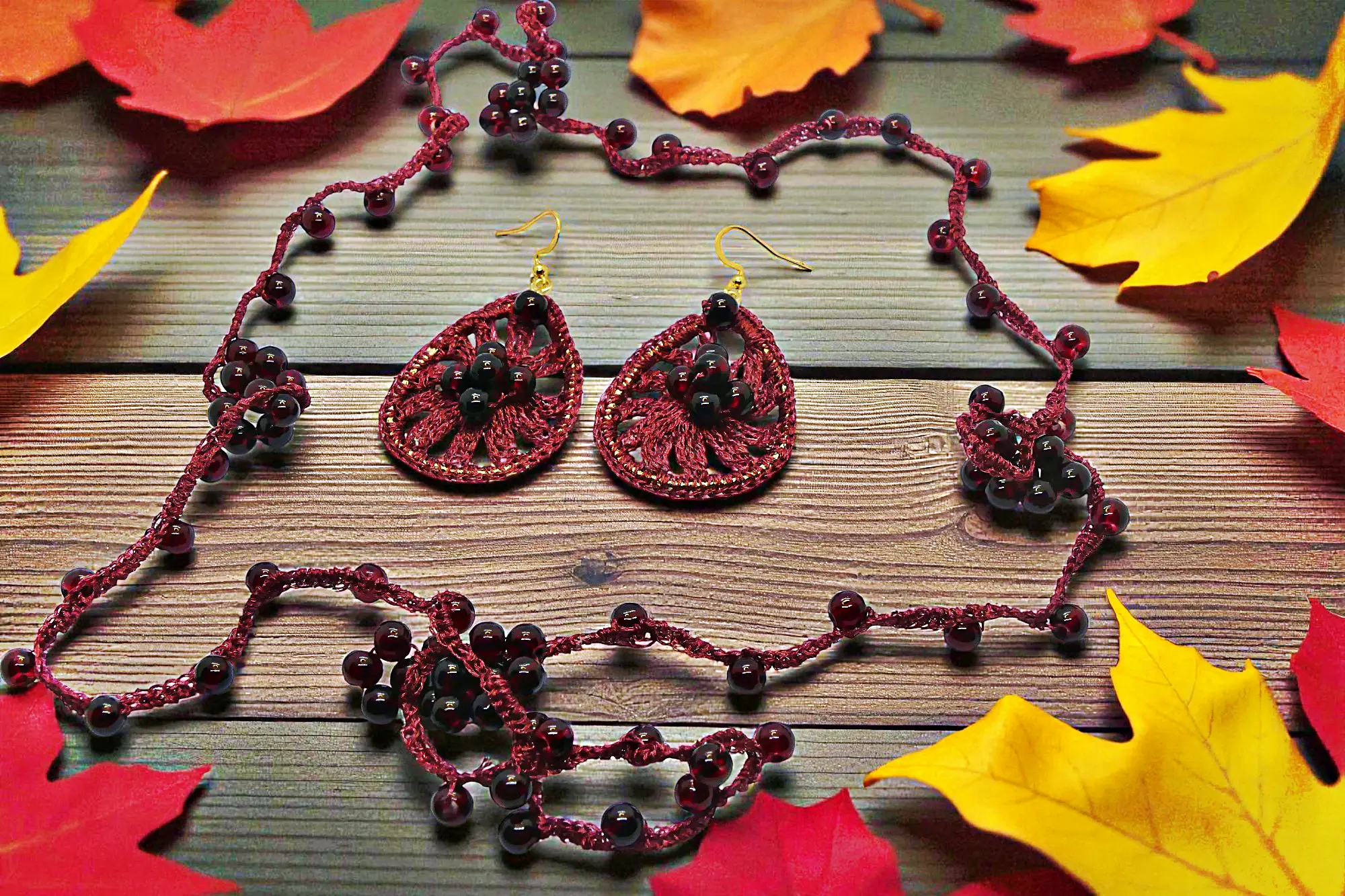 Juego de bisutería artesanal