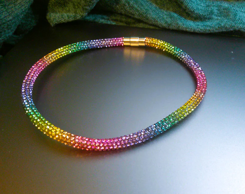 Crystal Dog Necklace 