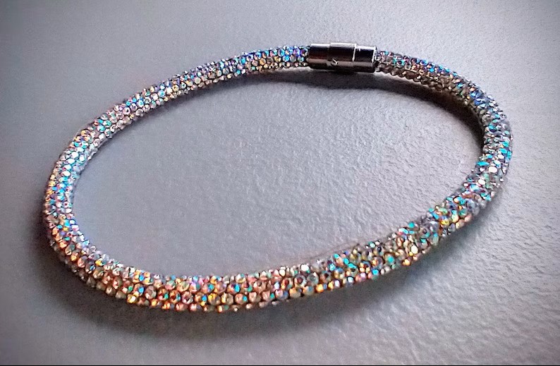 Crystal Dog Necklace