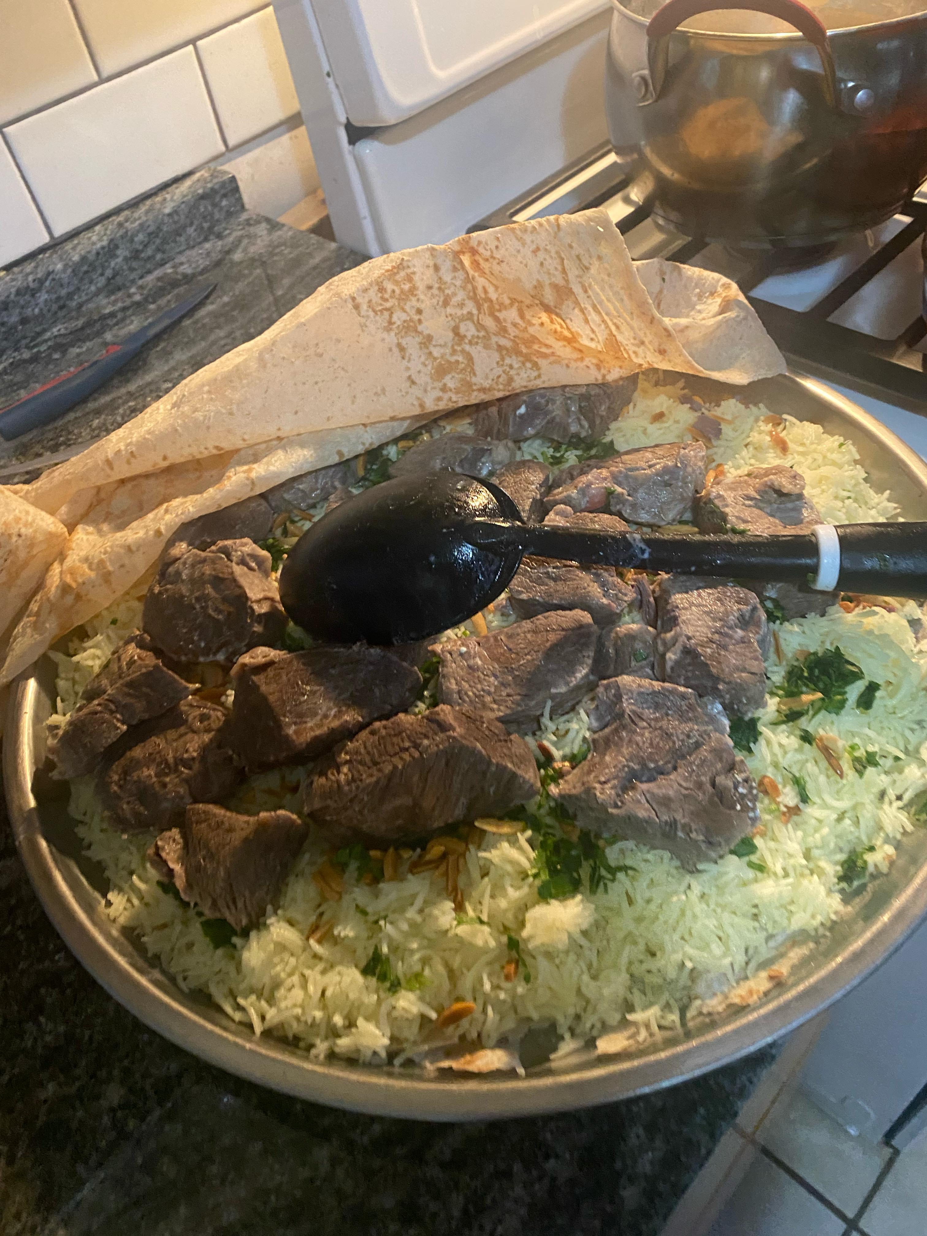 Jordanian mansef for family of 4