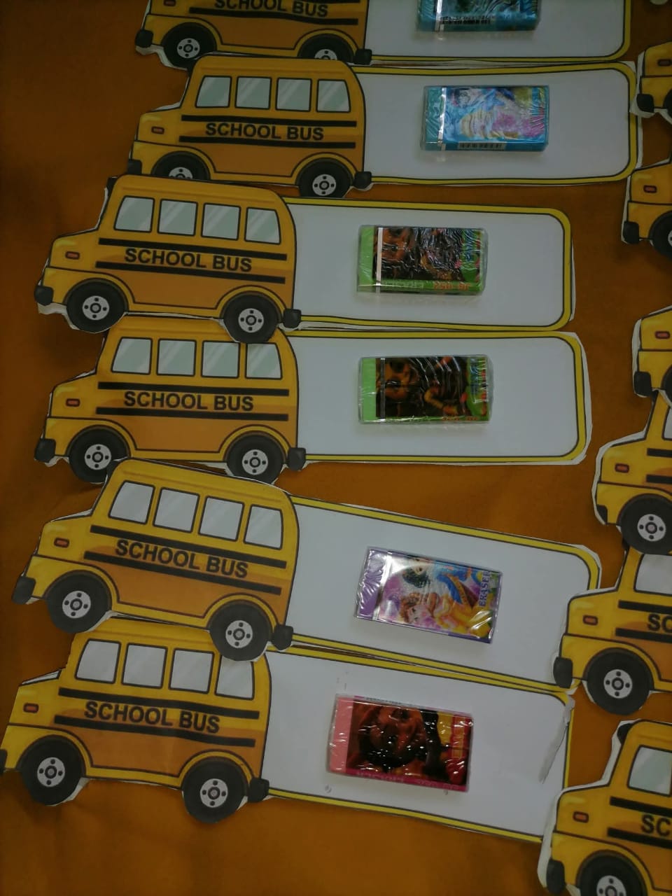 Packed school supplies