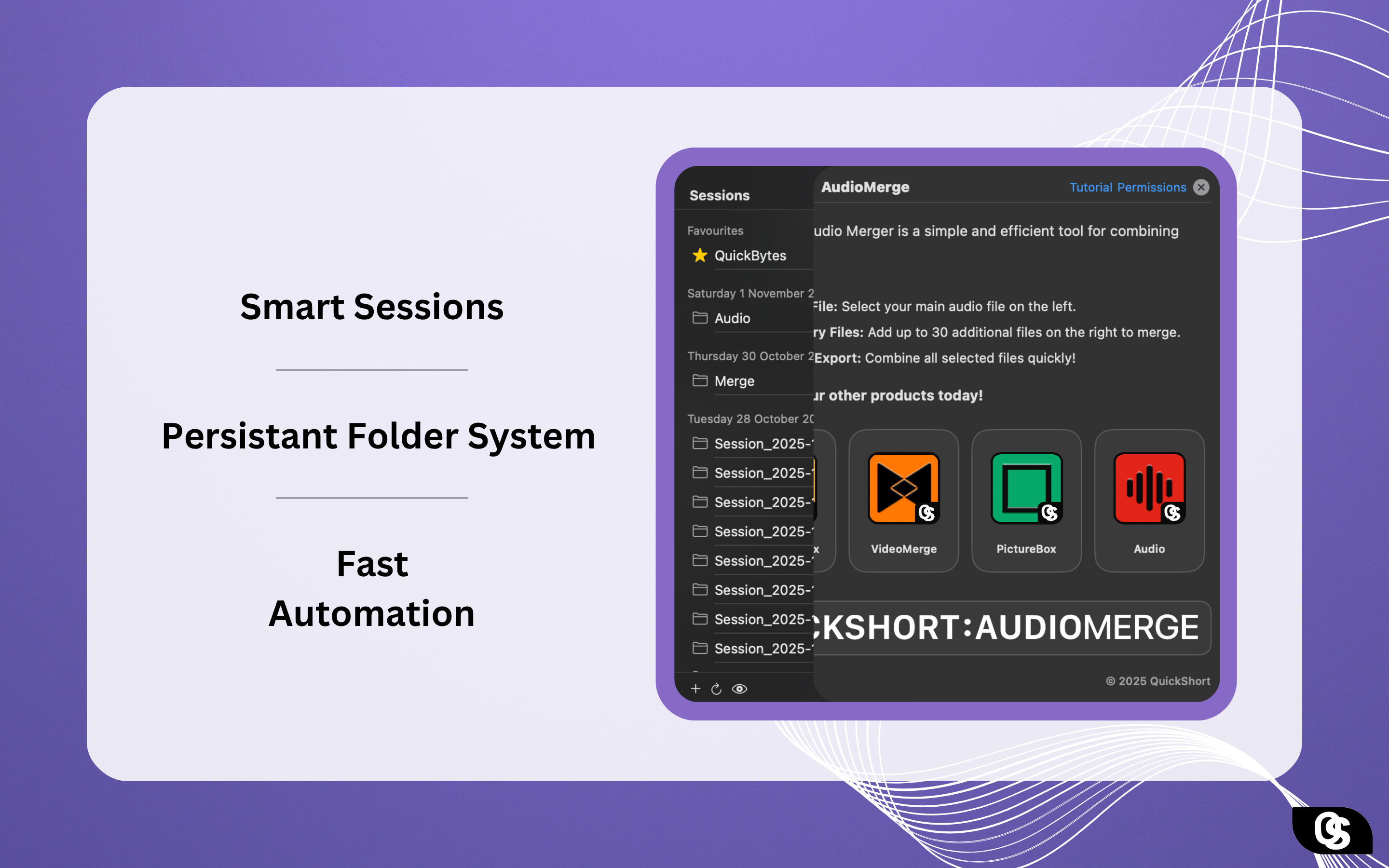 QuickShort: AudioMerge