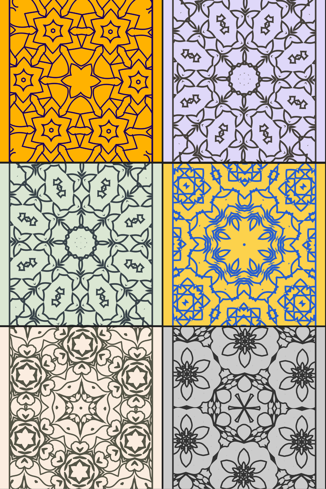 50 Page Mandala Adult Coloring Book Printable | Stress Relief Coloring Pages | Mindfulness Gift | Zen Art Therapy | Instant Download | JPG