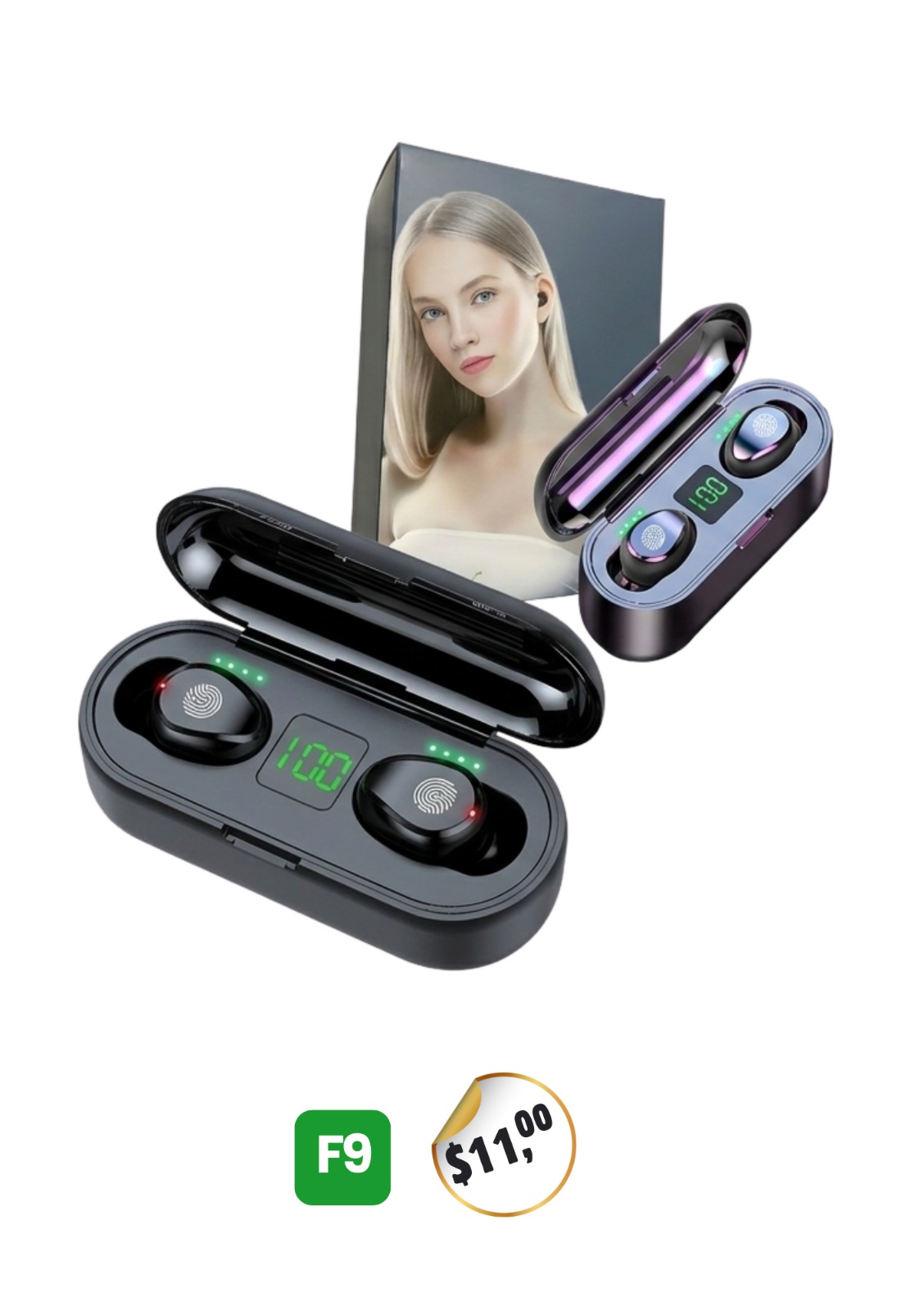 Auriculares Inalámbricos F9