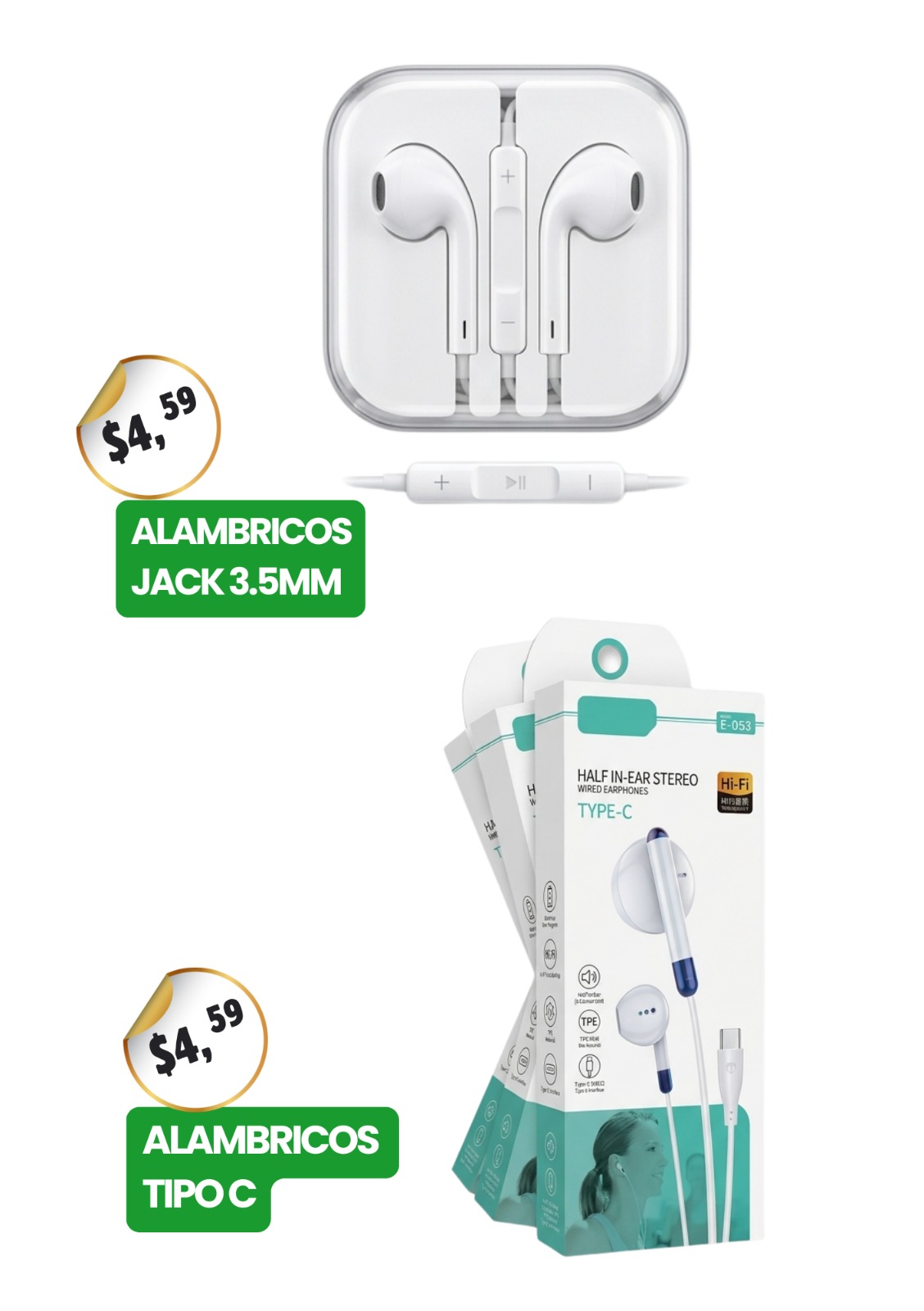 Audífonos Alámbricos Estéreo