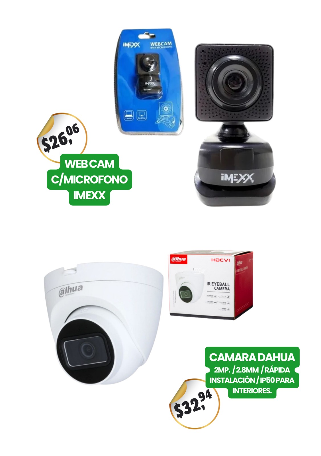 Webcam con micrófono IMEXX