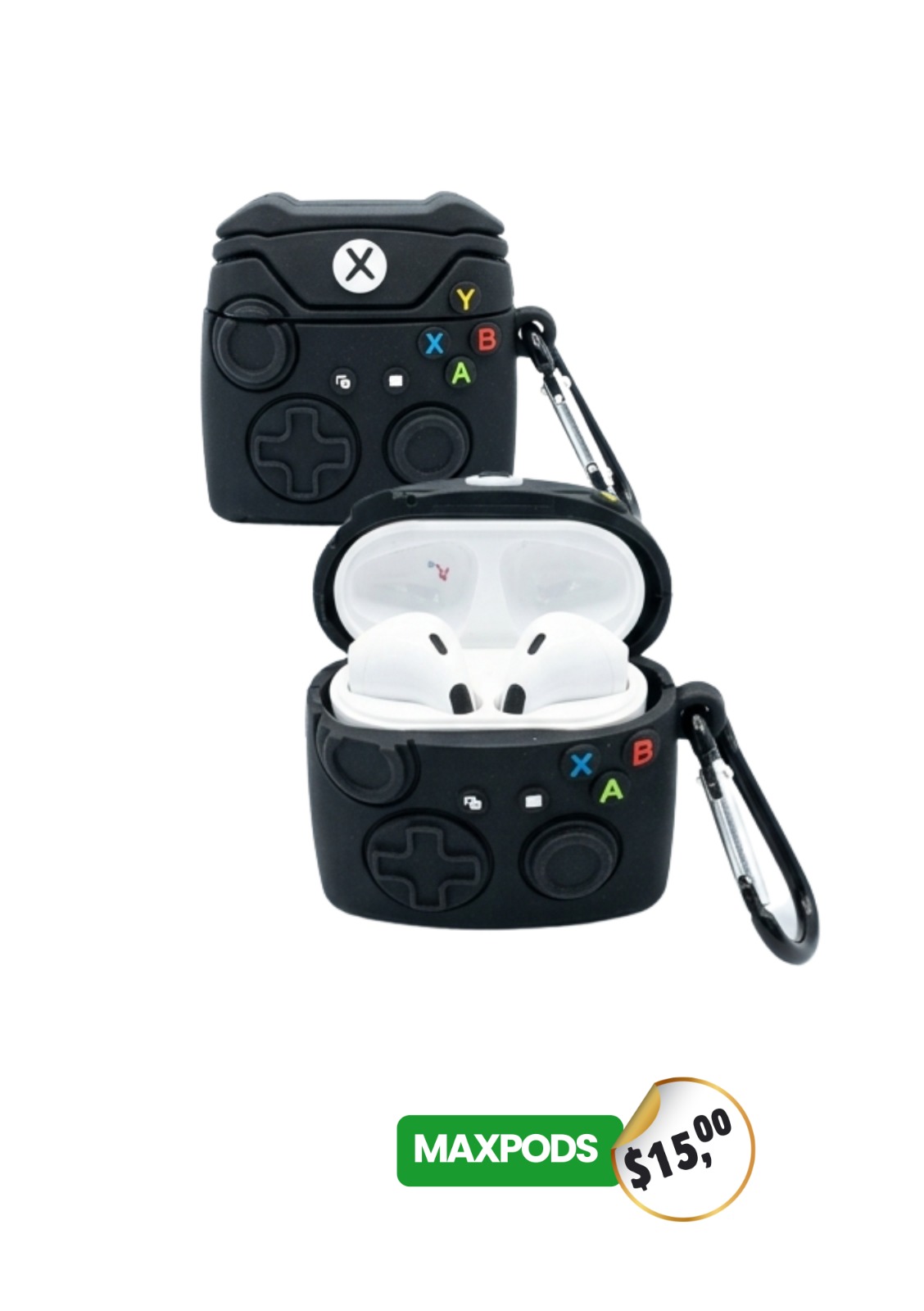 Funda para AirPods estilo control de videojuego