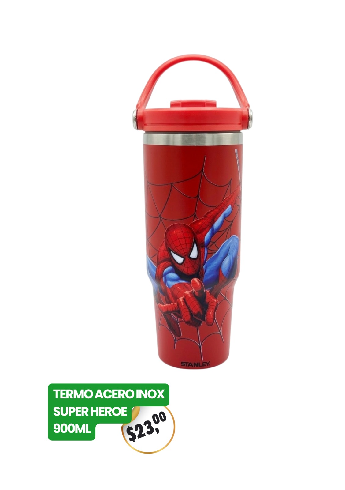Termo de Acero Inoxidable Spiderman