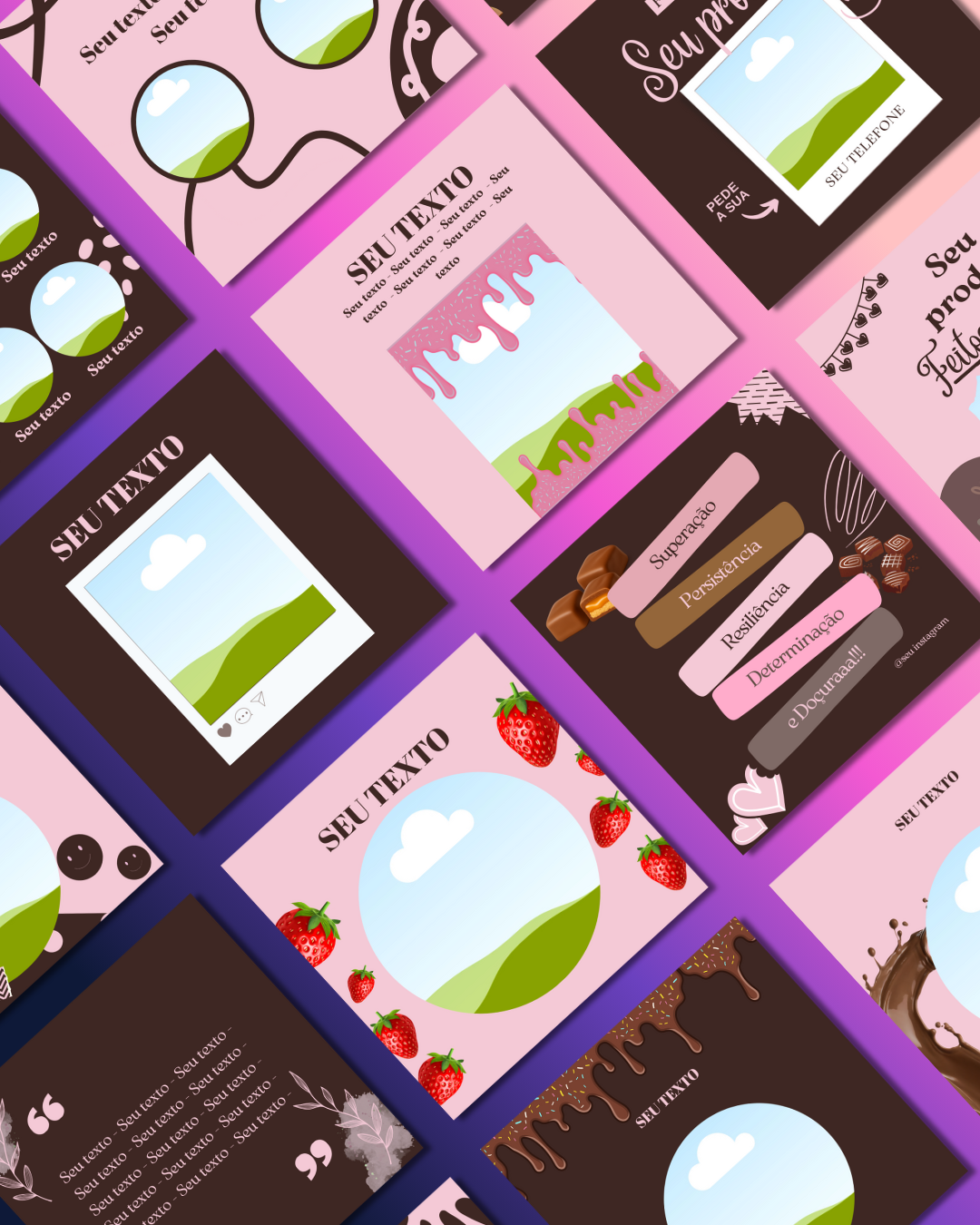 Pack templates editáveis no Canva