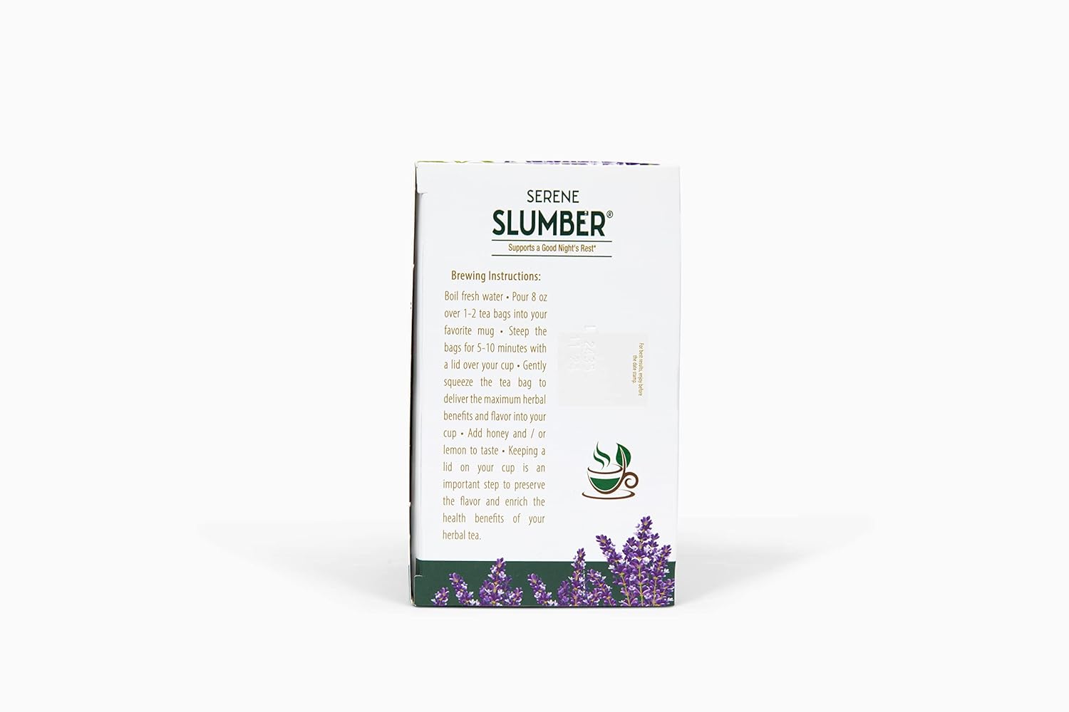 Lifestyle Awareness Serene Slumber Tea with Soothing Lavender, Caffeine-Free , 20 Tea Bags