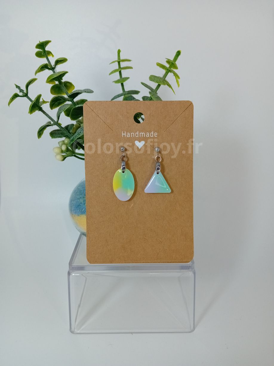 Boucles d’oreilles Arc-en-ciel Pastel