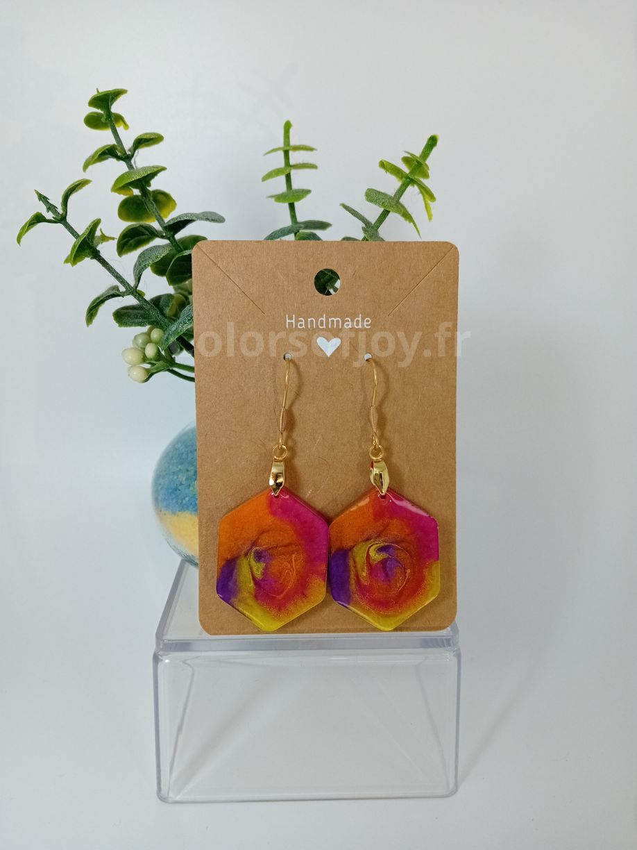 Boucles d’oreilles Multicolores