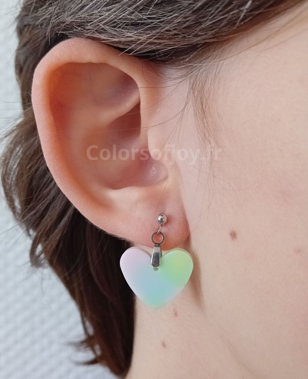Boucles d’oreilles Arc-en-ciel Pastel