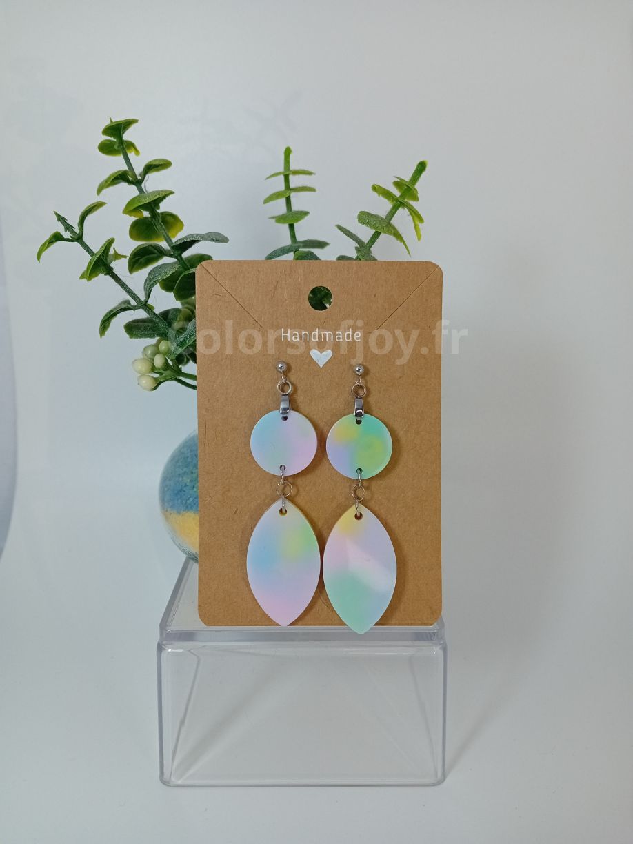 Boucles d’oreilles Arc-en-ciel Pastel
