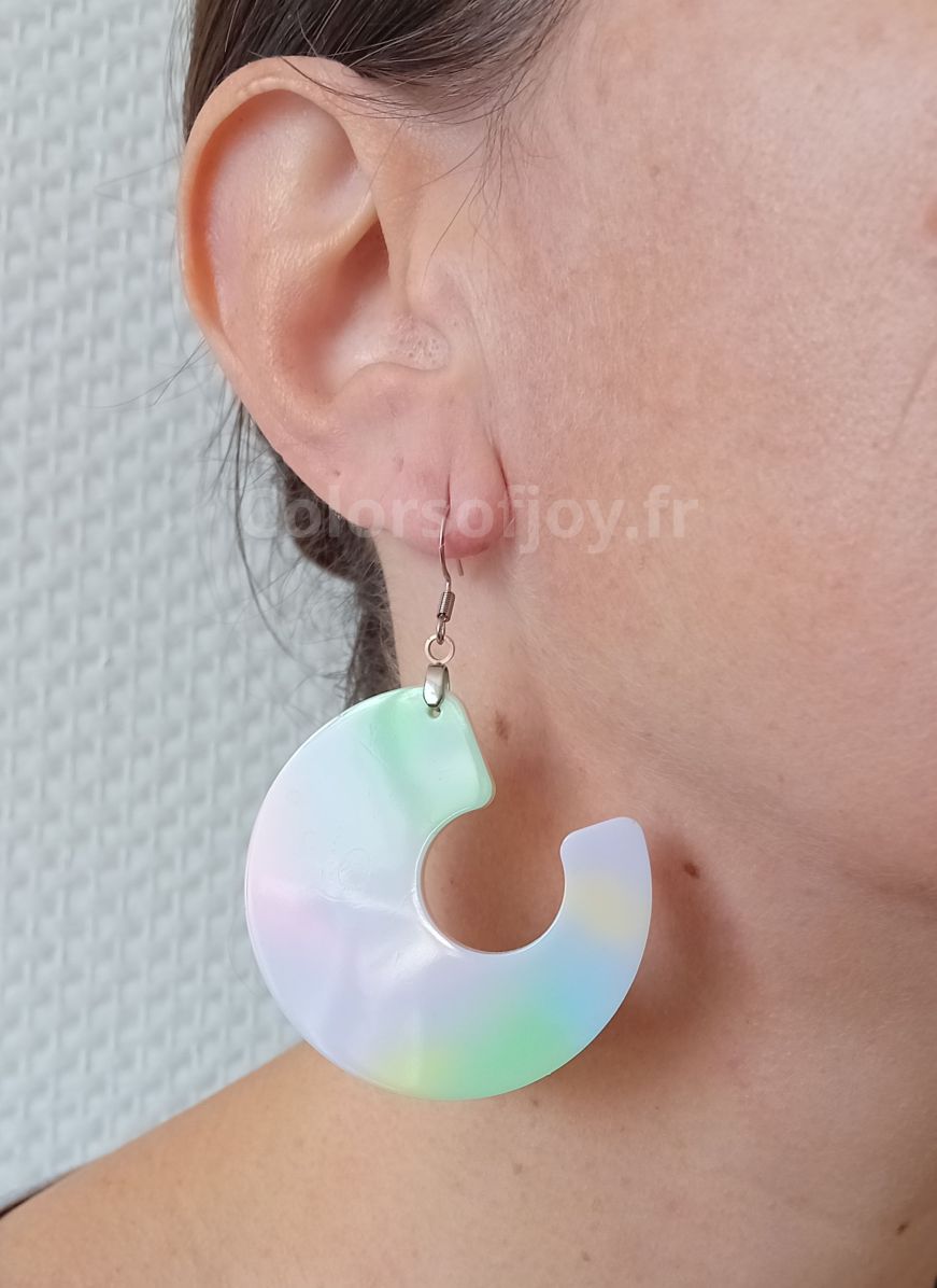 Boucles d’oreilles Arc-en-ciel Pastel