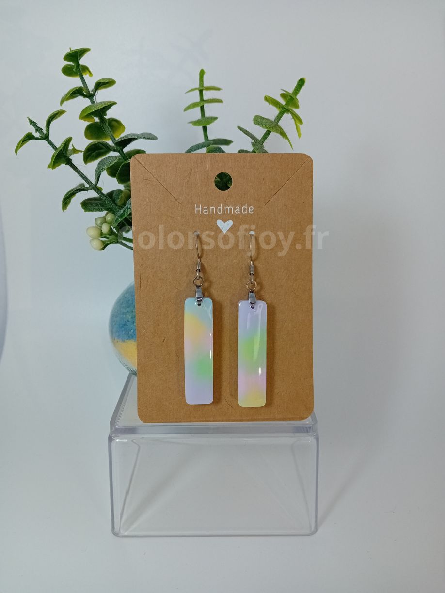 Boucles d’oreilles Arc-en-ciel Pastel
