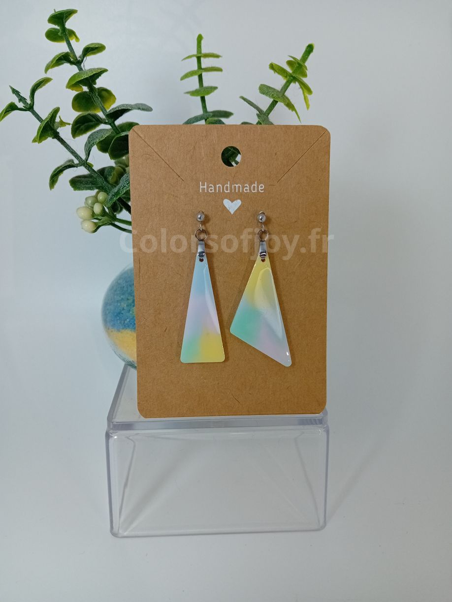Boucles d’oreilles Arc-en-ciel Pastel