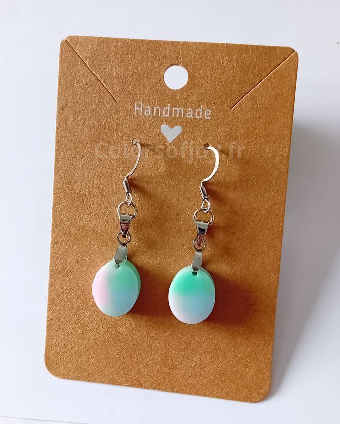 Boucles d’oreilles Arc-en-ciel Pastel