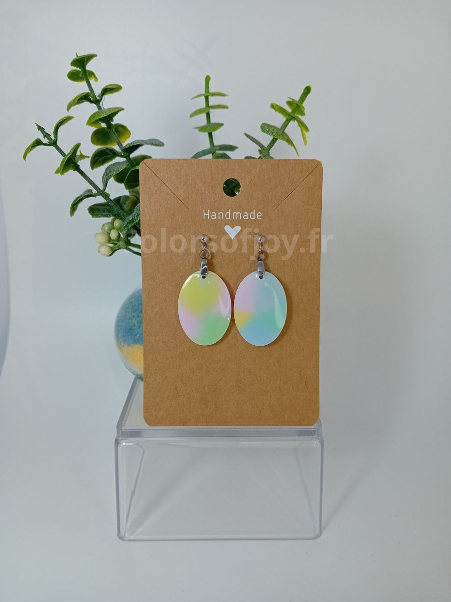 Boucles d’oreilles Arc-en-ciel Pastel
