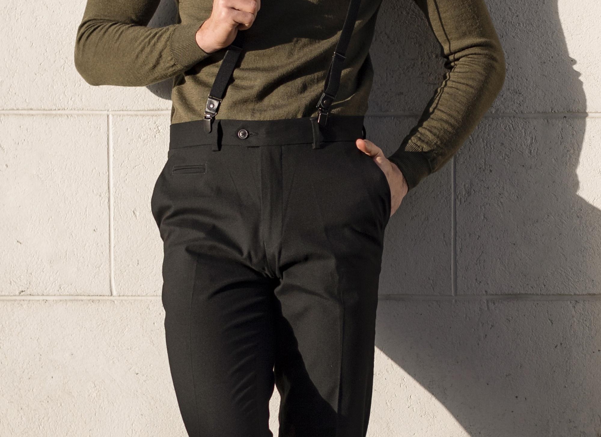 Pantalon costume Homme _Vert de nuit 