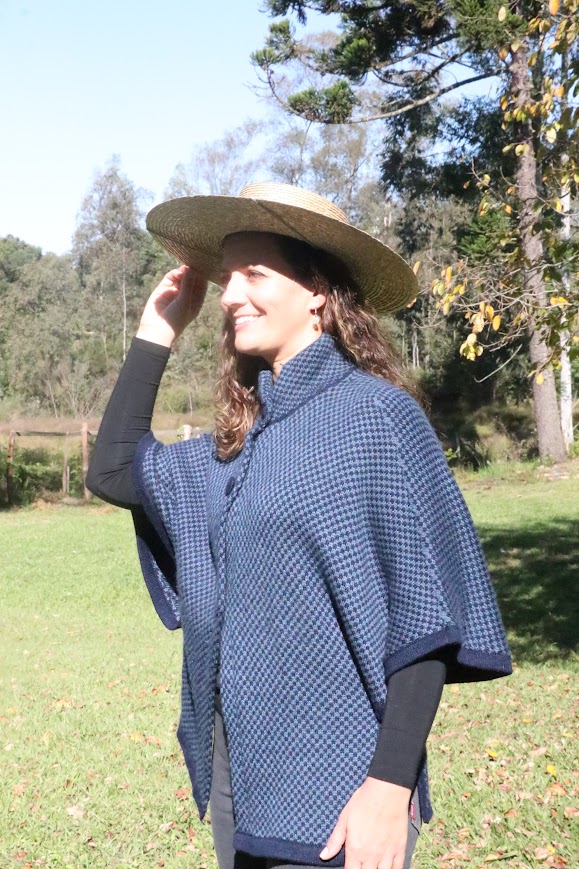 Pelerine Peruano Azul