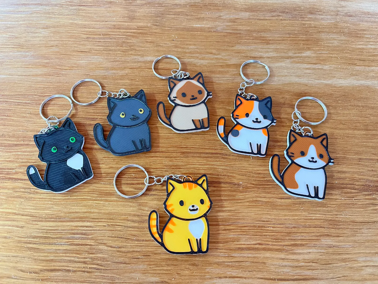Kedi Temalı Anahtarlık