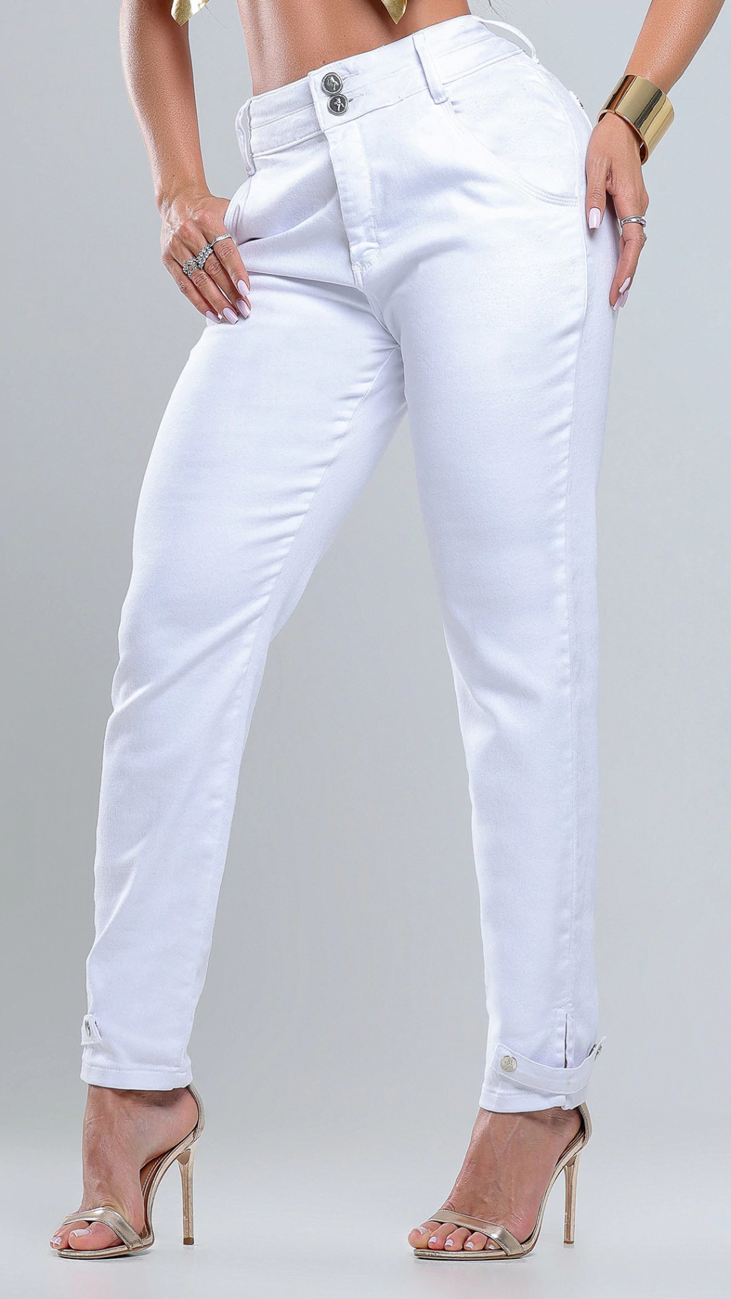 Calça Jeans Branca Feminina