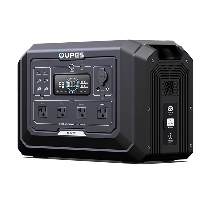 Central eléctrica portátil y de respaldo para el hogar OUPES Mega 1 | 2000W 1024Wh