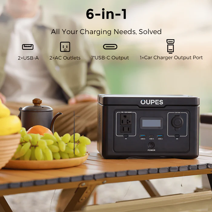 Estación de energía portátil OUPES Exodus 600 | 600 W 256 Wh