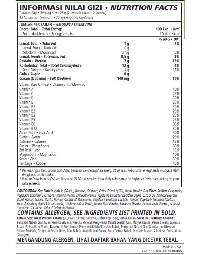 Herbalife F1 Shake Mix